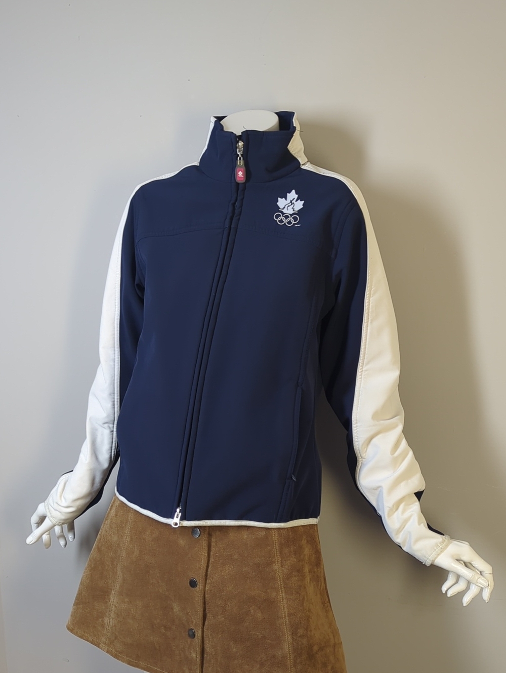 Olympics Canadian Team Zip Up Jacket Fleece lined 2006 M
